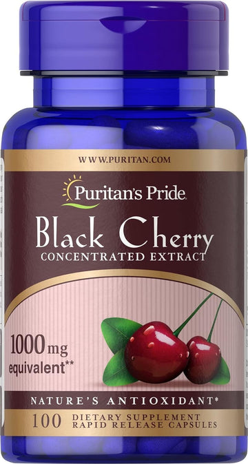 Puritan'S Pride Black Cherry Extract 1000Mg, 100 Count (19373)