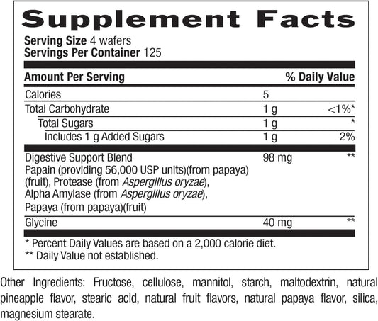 Country Life, Papaya Digestive Support, Daily Enzymes to Promote Digestive Health and Nutrient Absorption, 500 ct