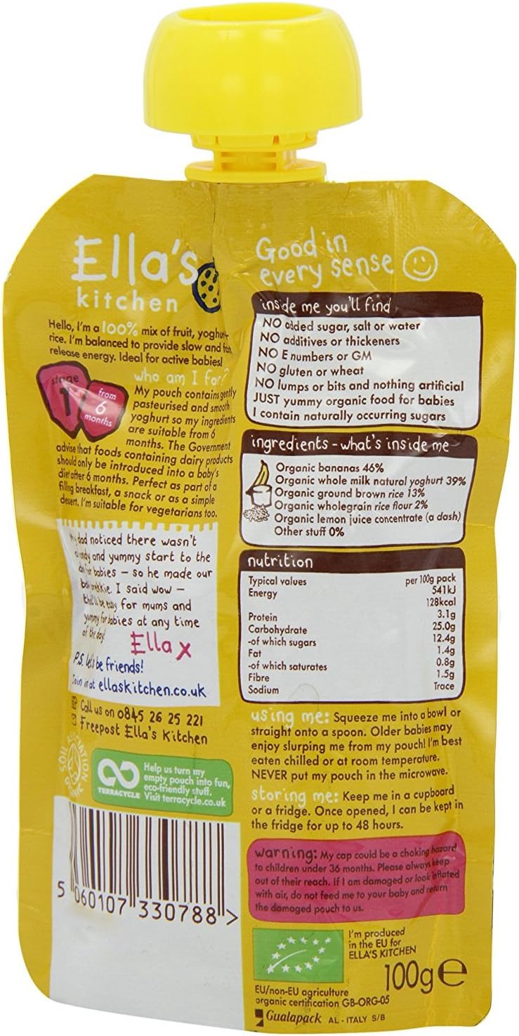 Ella'S Kitchen Stage 1 Baby Brekkie - Banana (Pack Of 6)