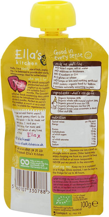 Ella'S Kitchen Stage 1 Baby Brekkie - Banana (Pack Of 6)