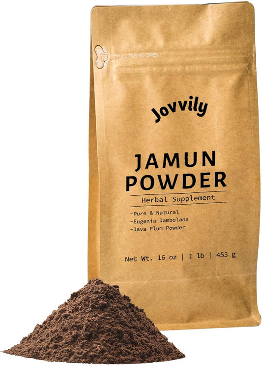 Jamun Powder - 1Lb - Eugenia Jambolana Seed - Java Plum - Pure & Natural
