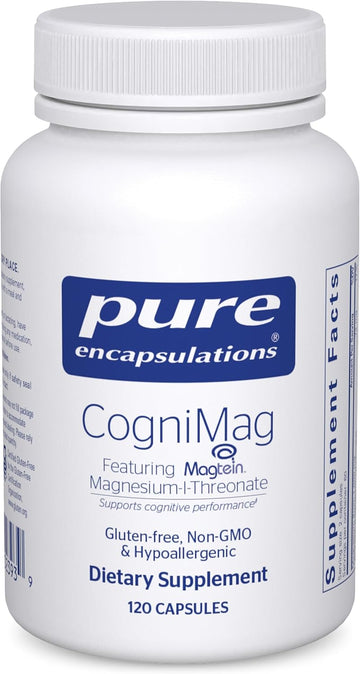 Pure Encapsulations Cognimag 120'S - Magnesium-L-Threonate Supplement - Supports Brain Health & Memory* - Includes Magtein & Polyphenol Blend - 120 Capsules