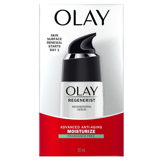 Face Moisturizer By Olay, Regenerist Fragrance Free Light Gel Regenerating Serum, 1.7 Fl Oz