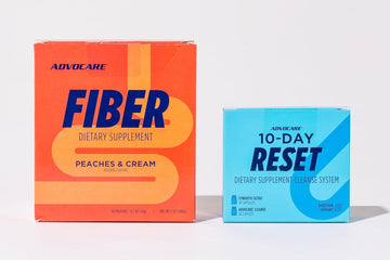 Advocare 10-Day Reset - Gut Health & Fiber Supplement With Vitamins C, B-6 & B-12 - Offers Immune Support* - Peaches & Cream