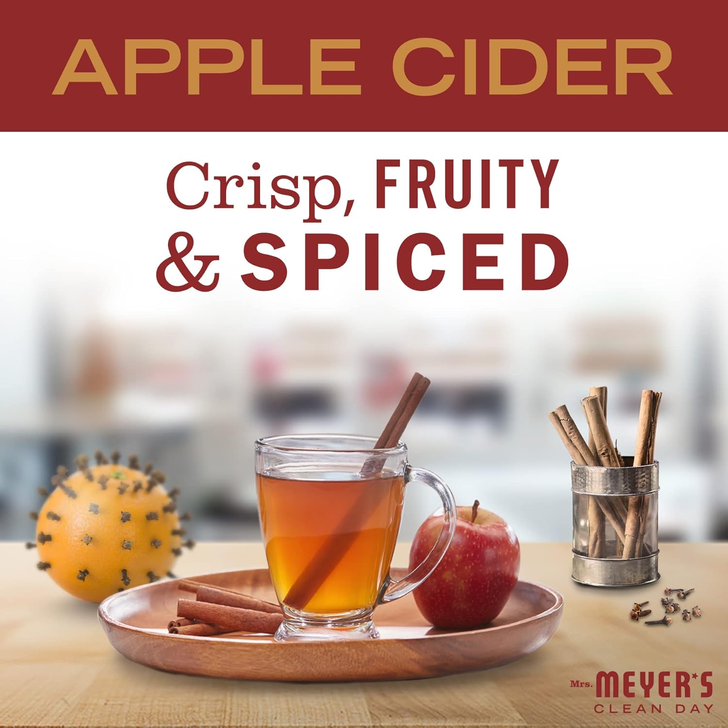 Mrs. Meyer's Clean Day Room Freshener, Apple Cider, 8 Fl Oz (Pack of 1) : Health & Household