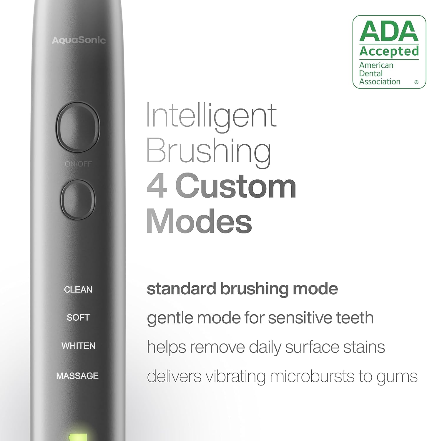 Aquasonic Vibe Series Ultra-Whitening Toothbrush – Ada Accepted Electric Toothbrush - 8 Brush Heads & Travel Case – 40,000 Vpm Motor & Wireless Charging - 4 Modes W Smart Timer – Ruby : Health & Household