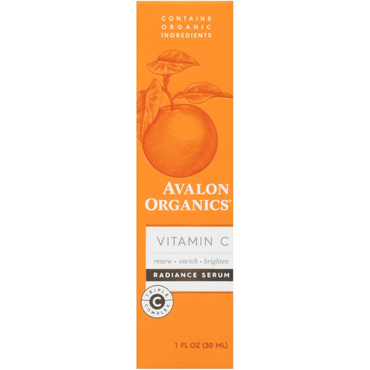 Avalon Organics Radiance Serum With Vitamin C, 1 Oz