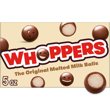 Whoppers Malted Milk Balls Candy Box, 5 Oz