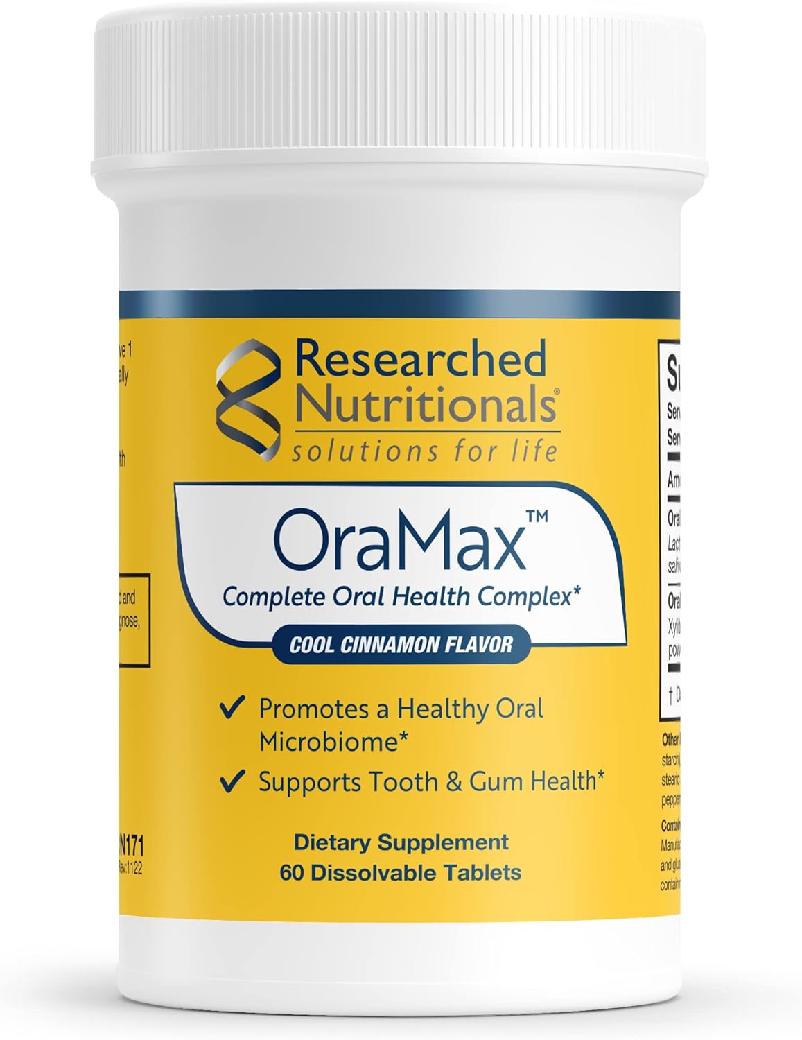 Researched Nutritionals OraMax - Oral Health Complex to Fight Bad Brea