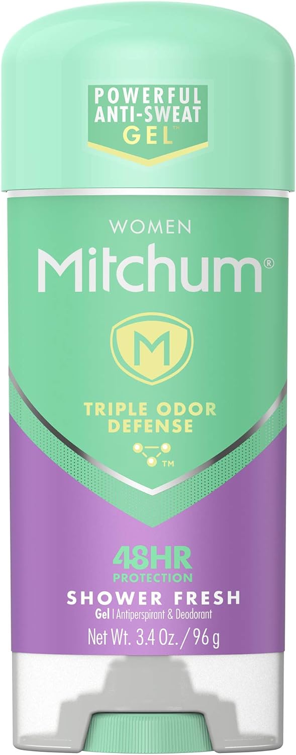 Mitchum Women Gel Antiperspirant Deodorant, Shower Fresh, 3.4oz