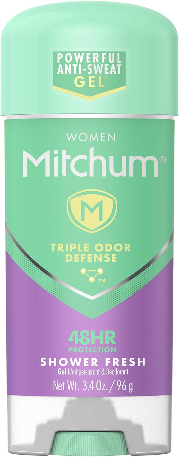 Mitchum Women Gel Antiperspirant Deodorant, Shower Fresh, 3.4Oz