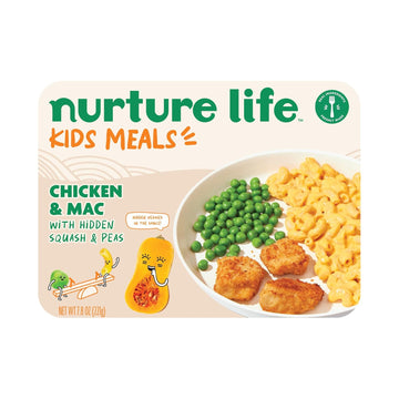 Nurture Life Kids Meals, Chicken And Mac, Healthy Toddlers & Kid Foods, Freshly Cooked, Made To Orders, Ships In Refrigerated Box, Nutritious Toddler Meals, Ready To Eat School Lunch, Organic Focus