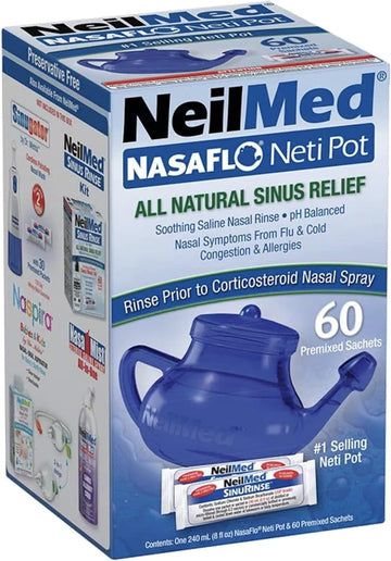 Neilmed Nasaflo Daily Nasal Hygiene 60 Premixed Packets