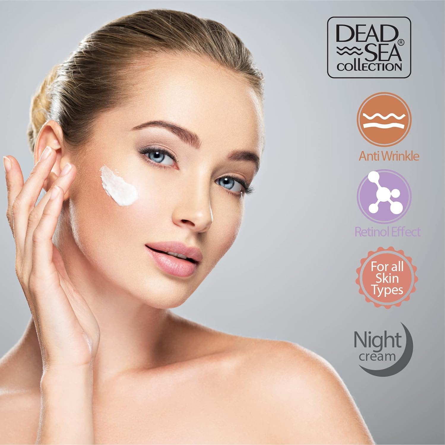 Dead Sea Collection Night Cream For Face With 2% Retinol, Dead Sea Minerals, And Vitamin E – Anti Aging Nourishing Skin Care Moisturizer To Reduce Wrinkles (1.69 Fl. Oz) : Beauty & Personal Care