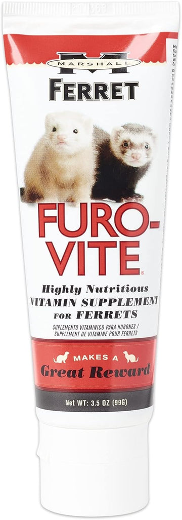 Marshall Pet Products Natural Furo-Vite Highly Nutritious Daily Vitamin Supplement Paste, For Ferrets Of All Ages, For Training And Support, 3 Oz