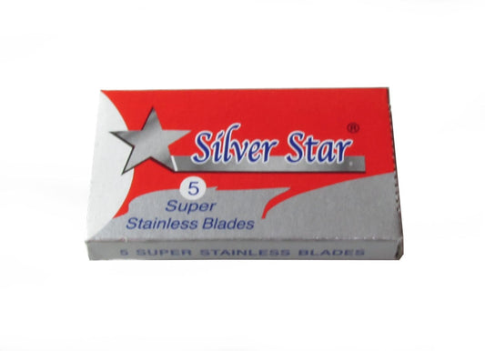 Silver Star Super Stainless Steel Double Edge Safety Razor Blades, 100 Blades (20X5) : Beauty & Personal Care