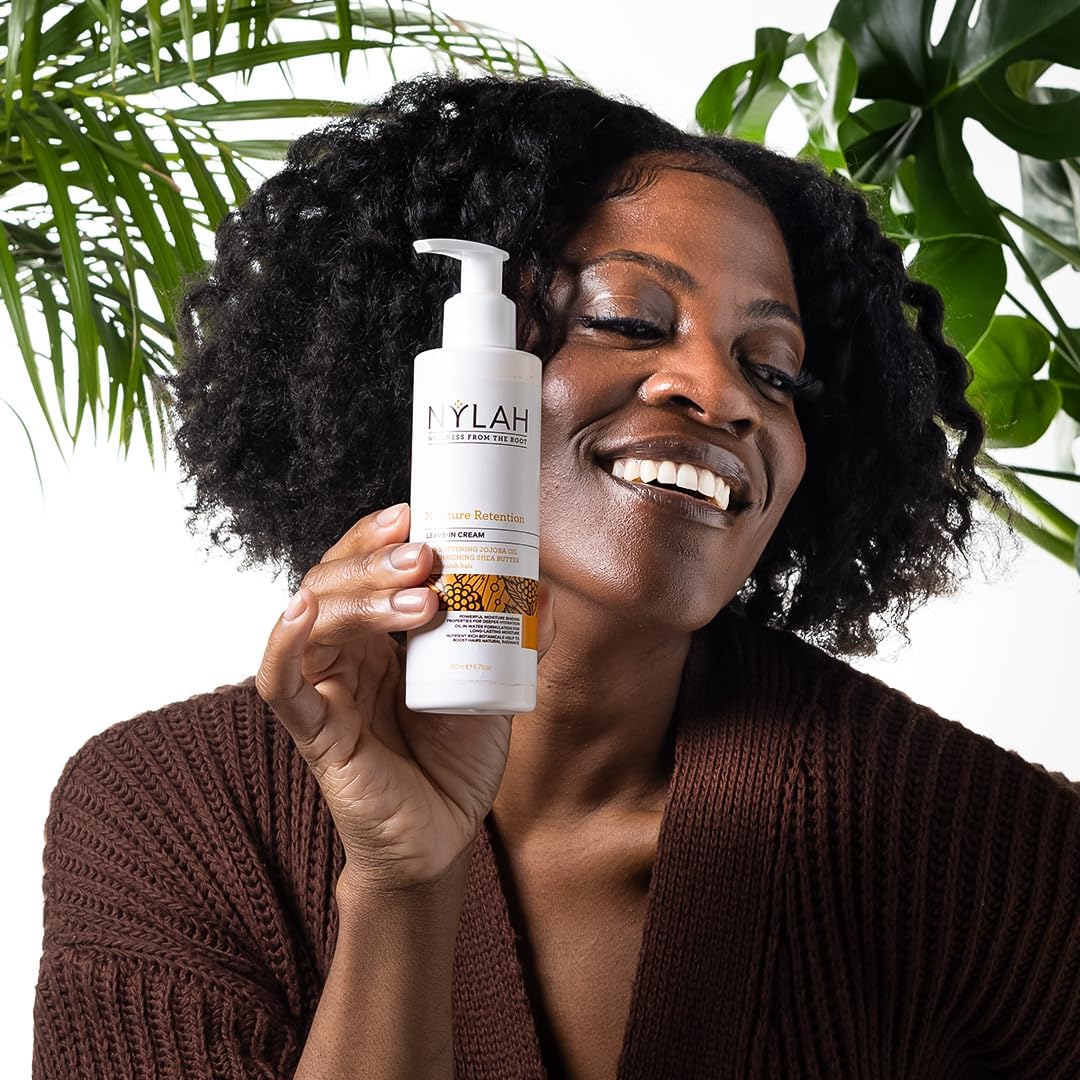 NYLAH Moisture Retention Leave-In Cream – Deep Hydration for Curls & Coils, Anti-Frizz, Strengthens & Softens, Afro & Textured Hair Care : Amazon.co.uk: Beauty