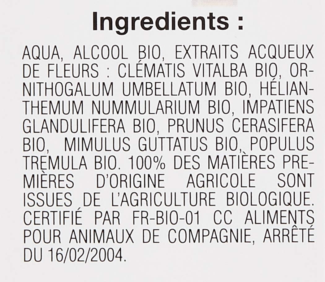 Elixirs & Co Les Fleurs De Bach Organic For Animals - Fearful - Spray Of 10 Ml