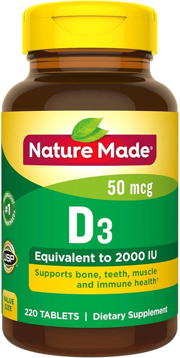 Nature Made D3 2000 IU - 220 Tablets