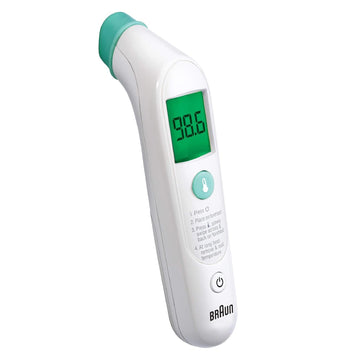 Braun TempleSwipe Thermometer - Digital Thermometer with Color Coded Temperature Guidance - Thermometer for Adults, Babies, Toddlers and Kids
