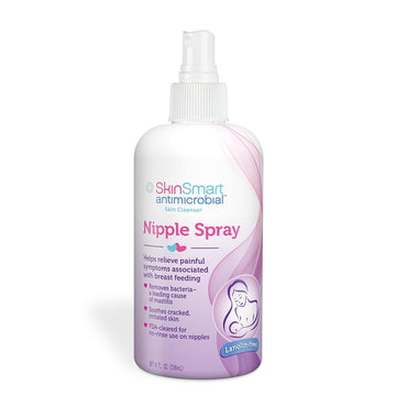 Skinsmart Nipple Relief Spray For Breastfeeding, Naturally Soothing, Lanolin-Free, Made With 100% Natural Ingredients (Hocl), 8 Ounce Spray