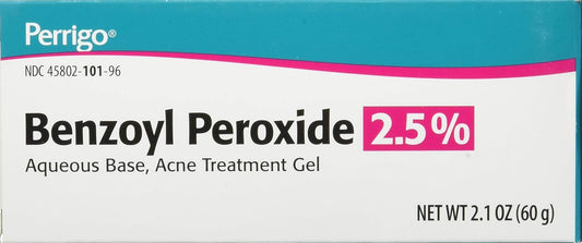 Perrigo Benzoyl Peroxide 5 Percent Large 90 Gram Tube Of Acne Treatment Gel