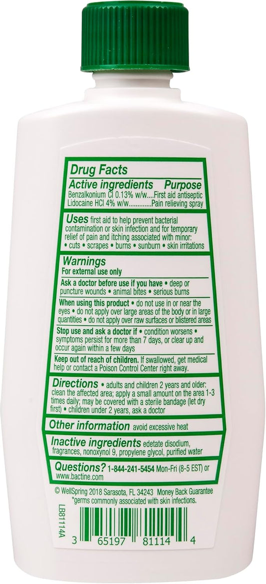 Bactine Max 4 Oz. Pain Relieving Cleansing Liquid