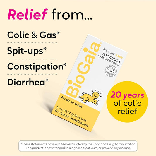 Biogaia Protectis Probiotic Drops 5Ml,Suitable For Newborn Babies,Balance Baby’S Gut Flora. Contains Biogaia Patented L Reuteri Dsm 17938