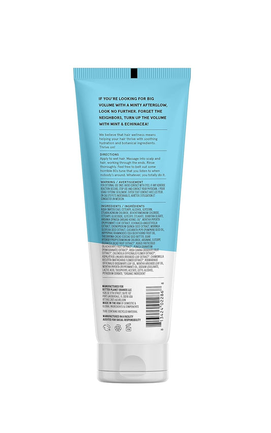 Acure Vivacious Volume Conditioner | Mint & Echinacea Volume Regimen: Lift And Nourish Fine, Fragile Hair For Fullness And Body, 8 Fl Oz