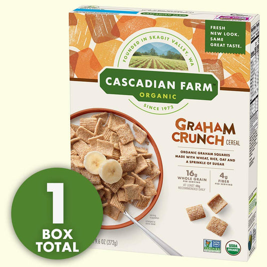 Cascadian Farm Organic Graham Crunch Cereal, 9.6 oz