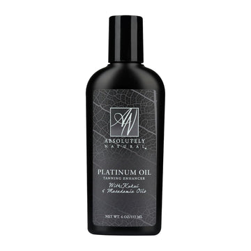 Platinum Dark Tanning Oil - Organic Suntan Lotion With Bronzer For Outdoors & Massages - Rose Hips & Aloe - 6 Oz