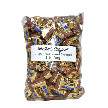 Bulk Werthers Original Hard Candy | Bulk Candy Individually Wrapped | Werthers Caramel Candy | 1 Lb Individual Flavor Bag | Ships In An Aromatik™ Resealable Pouch (Soft Caramel)