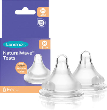 Lansinoh NaturalWave Medium Flow Teats (Pack of 2)