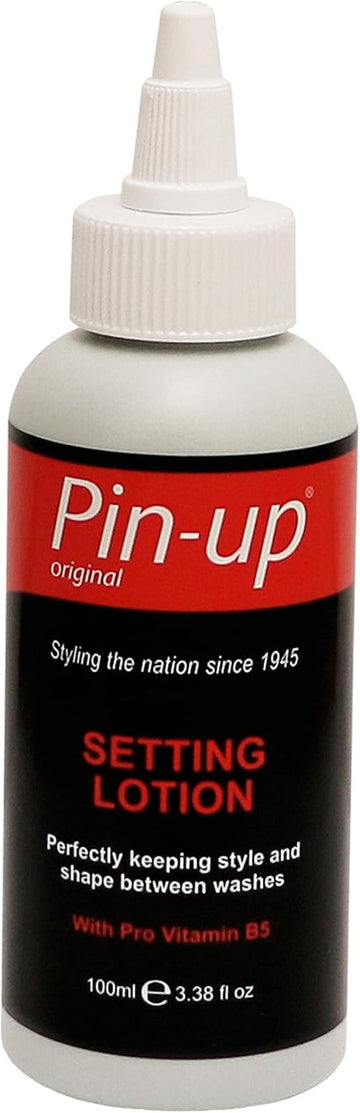 Pin-Up Setting Lotion, Perm Setting Lotion For Flexible Hold And Deep Shine, Helps Hold Style And Shape Between Washes With Pro Vitamin B5, 100Ml