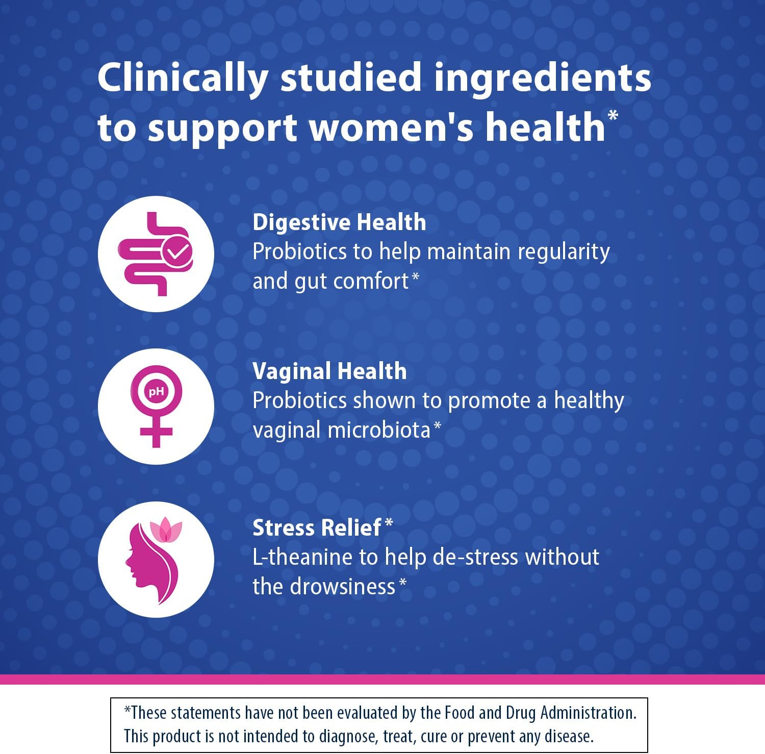 Florastor Her Digest And De-Stress Women'S Probiotic And Stress Relief Supplement, Probiotics For Digestive Health, Vaginal Probiotics, And L-Theanine For Mind And Body Wellness, 30 Capsules : Health & Household