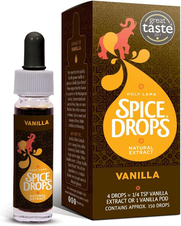 Holy Lama Spice Drops Peppermint Extract – Great Taste Awards. Natural Cooking Ingredient, Sweet And Confectionery Recipes, Drinks, Teas, Cocktails 2 X 5Ml Bottles