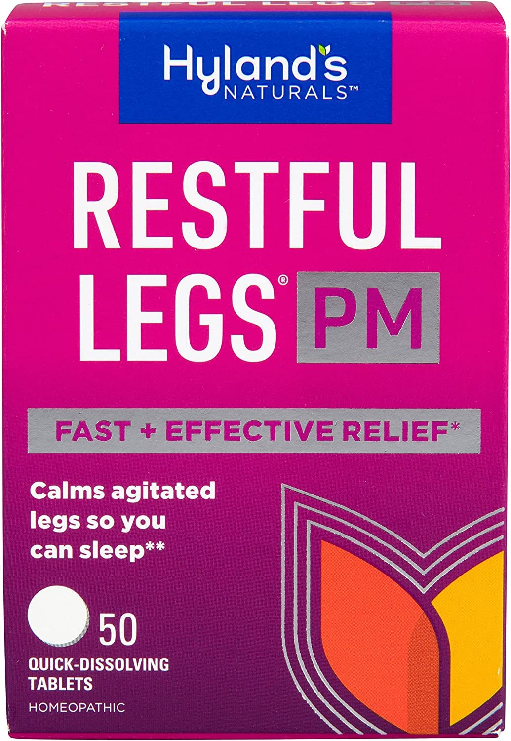 Bundle of Hyland's Restful Legs + Restful Legs Nighttime PM Tablets - Natural Itching, Crawling, Tingling and Leg Jerk Relief, 50 Count Each : Health & Household