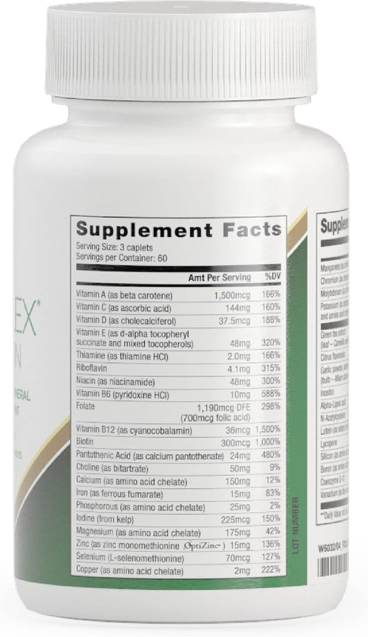 Advocare Coreplex With Iron - Multivitamin With Vitamin A, B-6, B-12, C & E - Also Includes Thiamine, Folic Acid & Magnesium - 180 Caplets