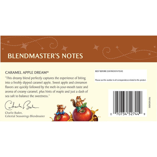 Celestial Seasonings Herbal Tea, Caramel Apple Dream, 18 Count (Pack Of 6)