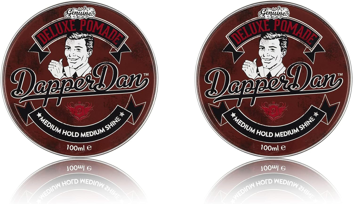 Dapper Dan Deluxe Pomade, Medium Hold Medium Shine Hair Pomade For Men, Flexible Water Based Pomade, For A Professional Look, 1 X 100Ml