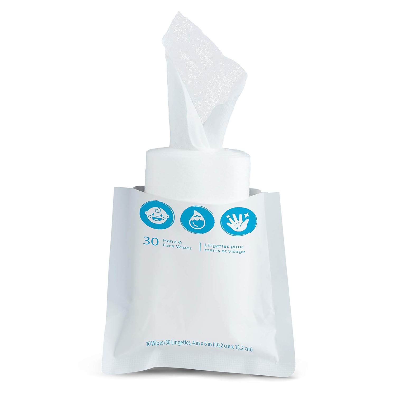 Munchkin® Brica® Clean-To-Go Wipes™ Unscented Hand & Face Baby Wipes, 99% Water Wipes With Chamomile & Aloe, 3 Rolls Of 30 Wipes (Total 90 Wipes)