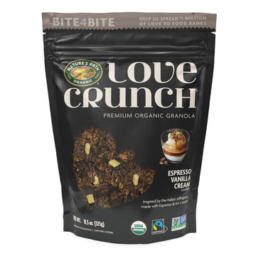 Love Crunch Organic Espresso Vanilla Cream Granola, Non-GMO, Fair Trade, by Nature's Path, 11.5 Ounce (Pack of 6)