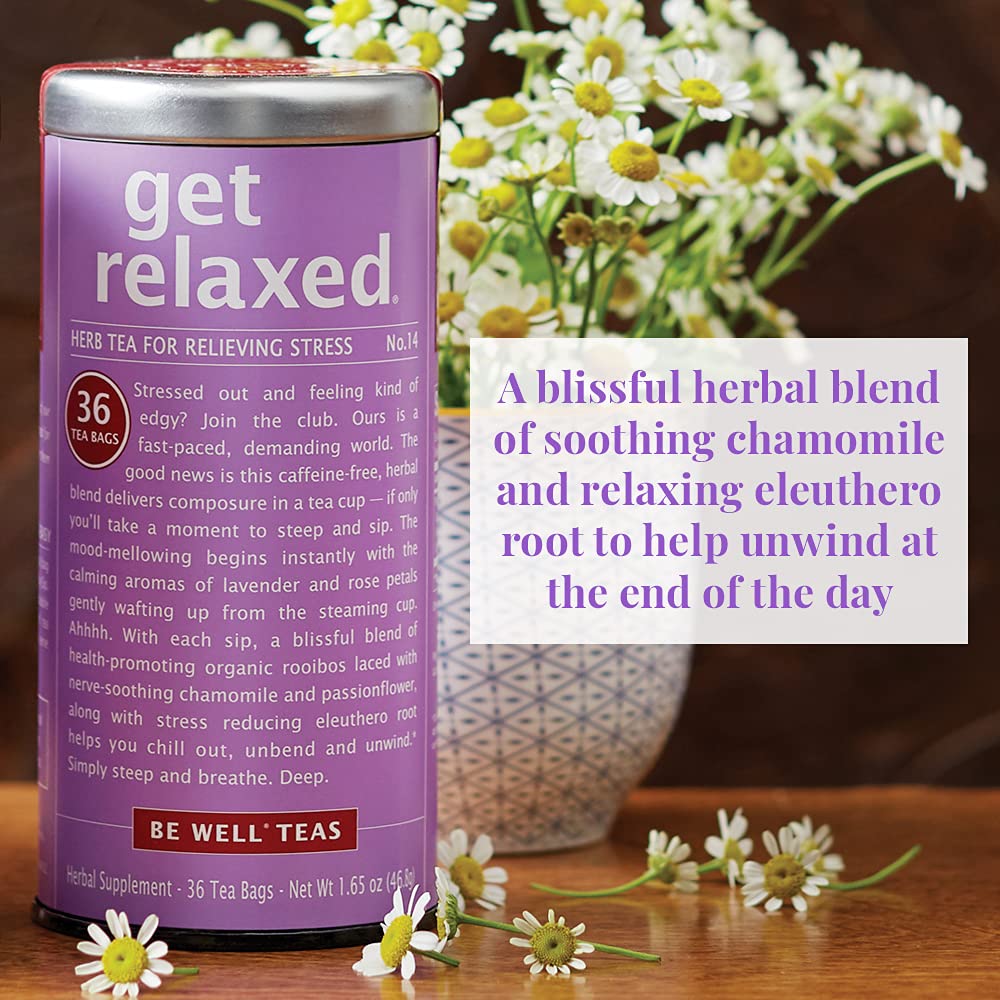 The Republic Of Tea, Get Relaxed No.14 Tea For Relieving Stress Tea, 36-Count