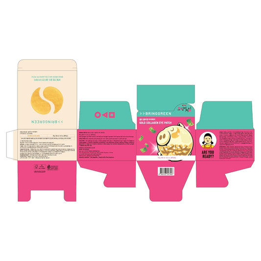 Bring Green X Netflix Squid Game Edition Gold Collagen Eye Patch 60Ea