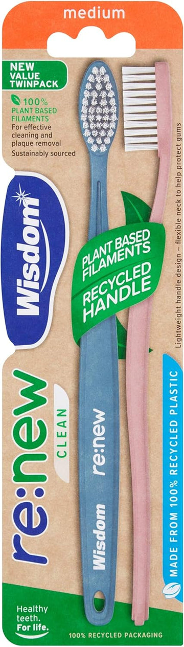 Wisdom Re:New Clean Medium Twinpack