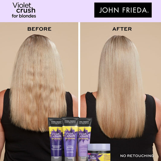 John Frieda Violet Crush Intensive Purple Shampoo For Blonde Hair, 250Ml