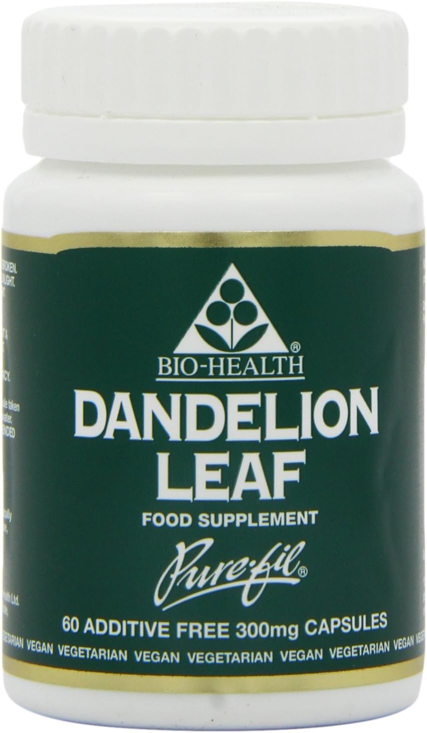 Bio-Health Dandelion Leaf Herbal Food Supplement For General Health, Support For Healthy Digestion, Healthy Bones And Boosts The Immune System, Additive Free, 60 Capsules