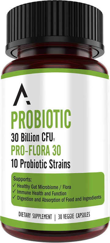 Ascendant Nutrition Bacillus Subtilis Probiotic - 30 Billion Cfu Multi-Strain Probiotics For Women And Men - Supports Digestive And Immune Health - 30 Capsules