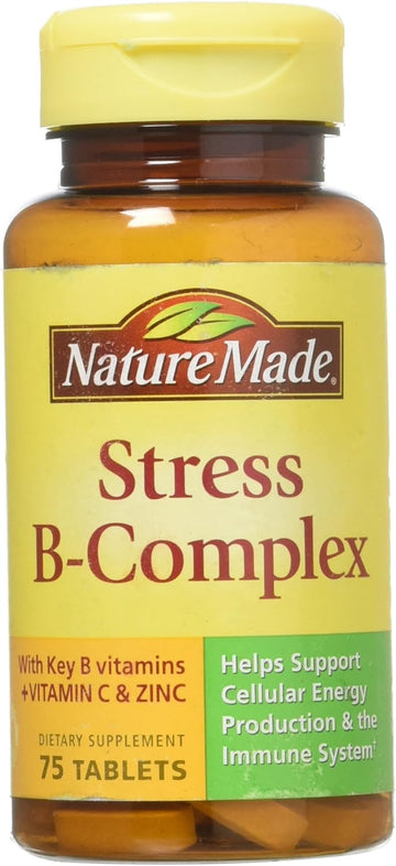 Nature Made Stress B Complex With Zinc Size 75Ct (Pack Of 2) 150 Ct Total