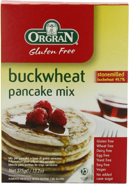 Three Packs Of Orgran Buckwheat Pancake Mix 375G